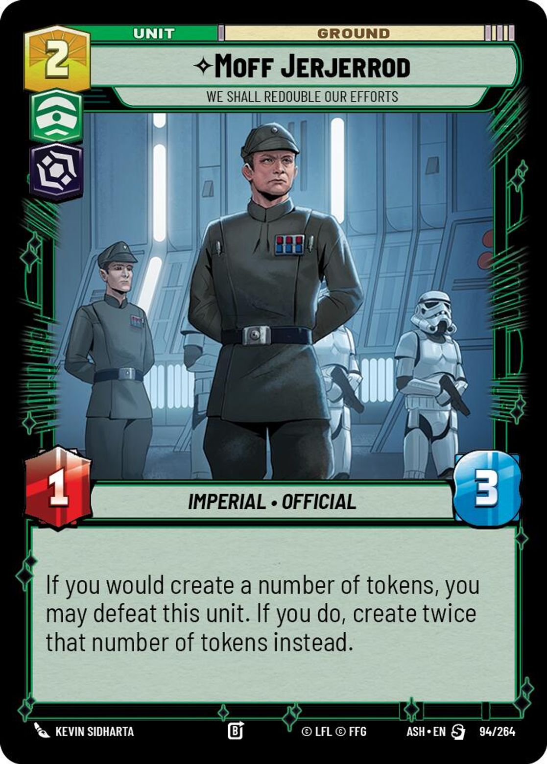 Moff Jerjerrod — We Shall Redouble Our Efforts #094/264 from Ashes of the Empire