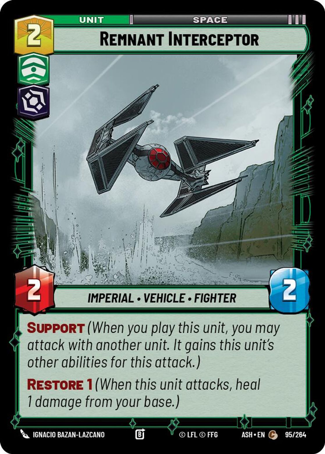 Remnant Interceptor #095/264 from Ashes of the Empire