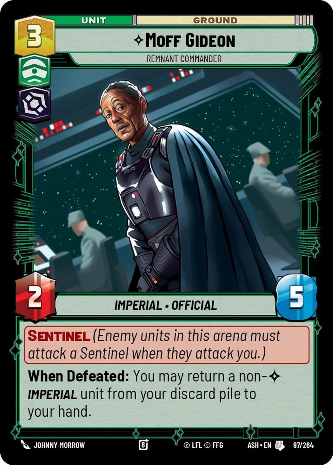 Moff Gideon — Remnant Commander #097/264 from Ashes of the Empire