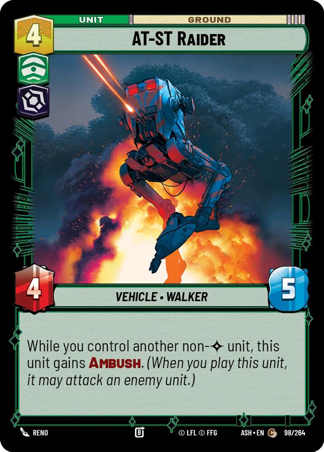 AT-ST Raider #098/264 from Ashes of the Empire