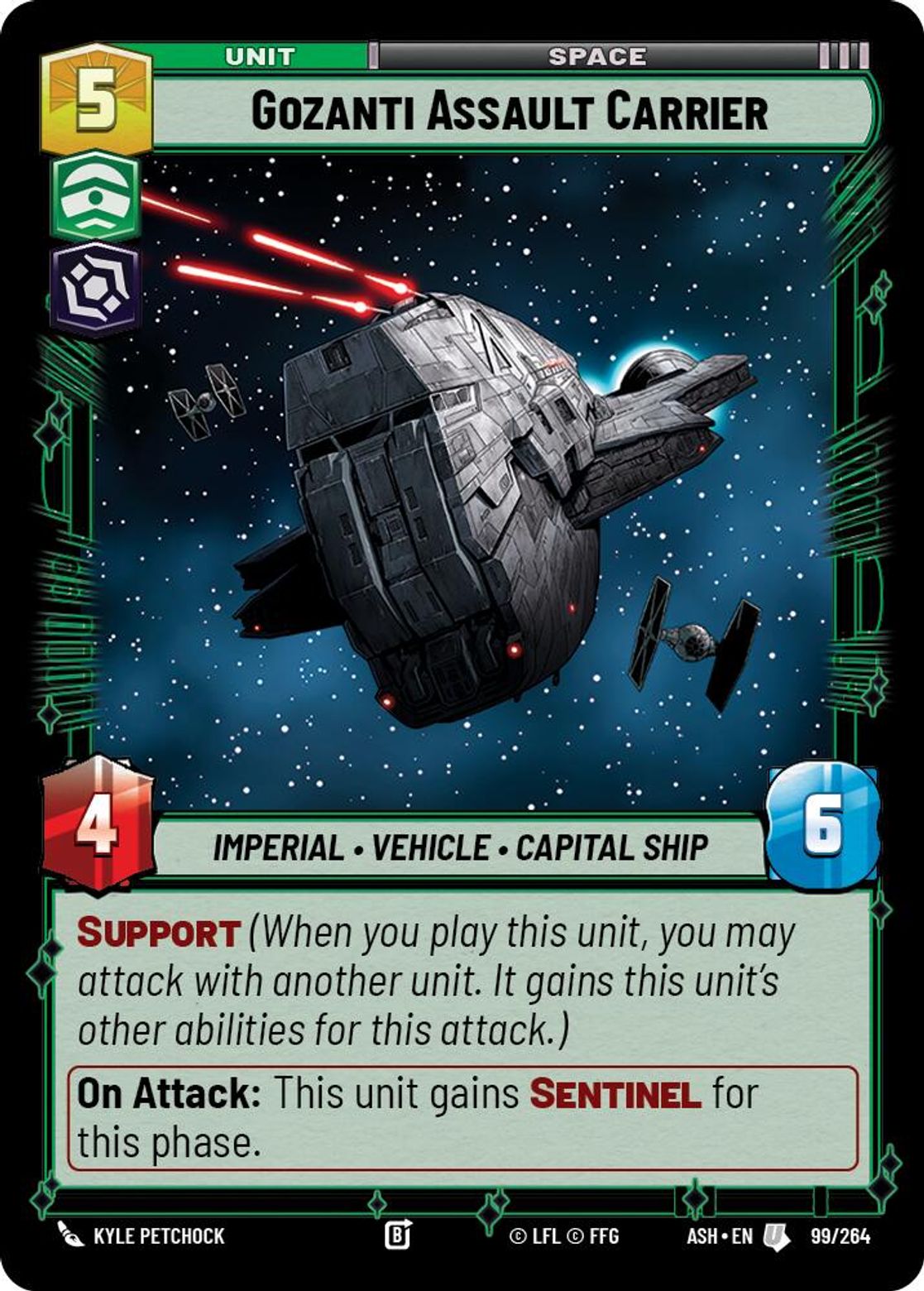 Gozanti Assault Carrier #099/264 from Ashes of the Empire