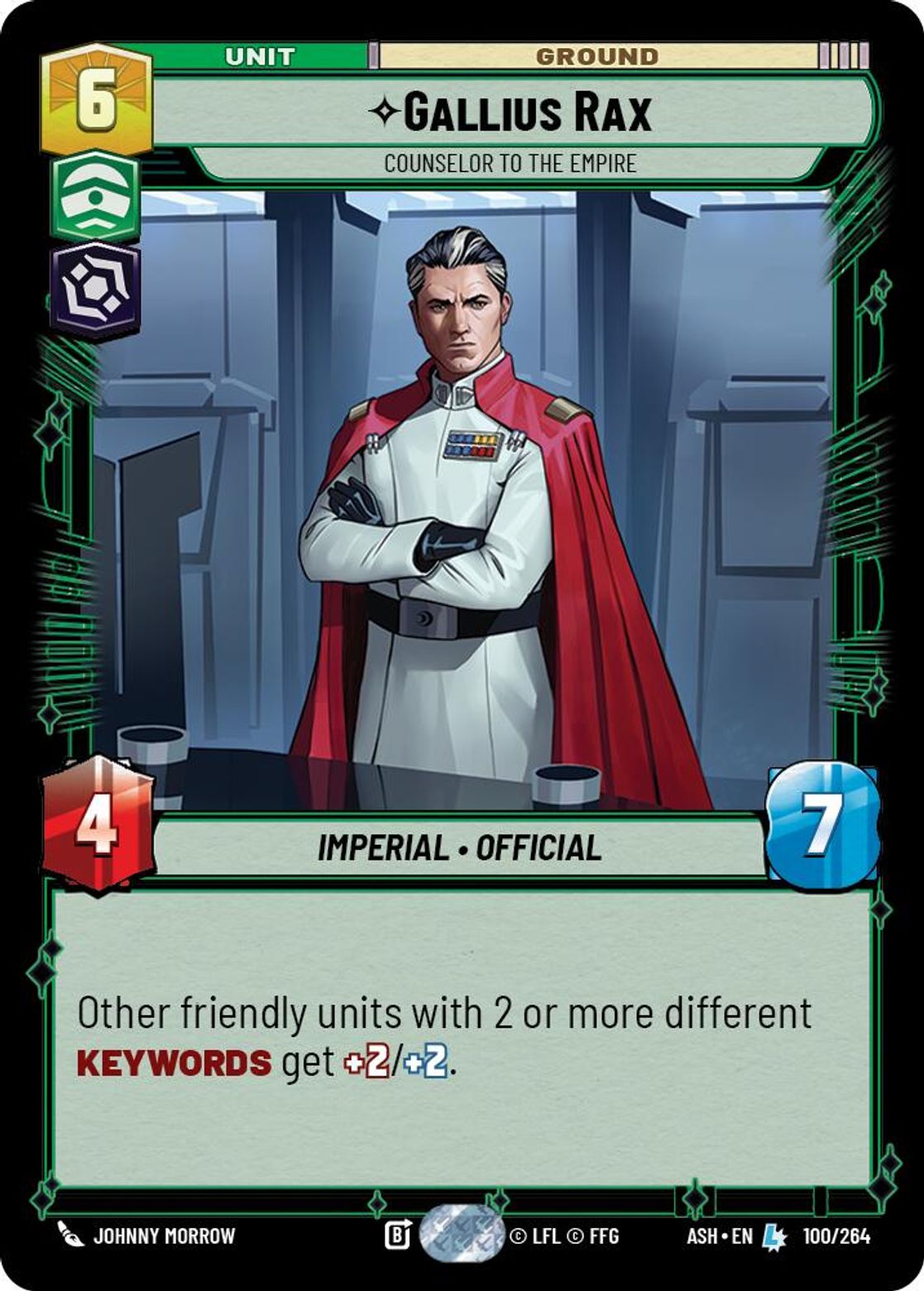 Gallius Rax — Counselor to the Empire #100/264 from Ashes of the Empire