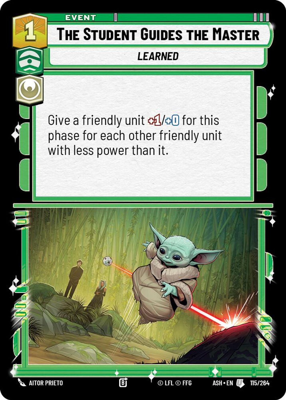 The Student Guides the Master #115/264 from Ashes of the Empire