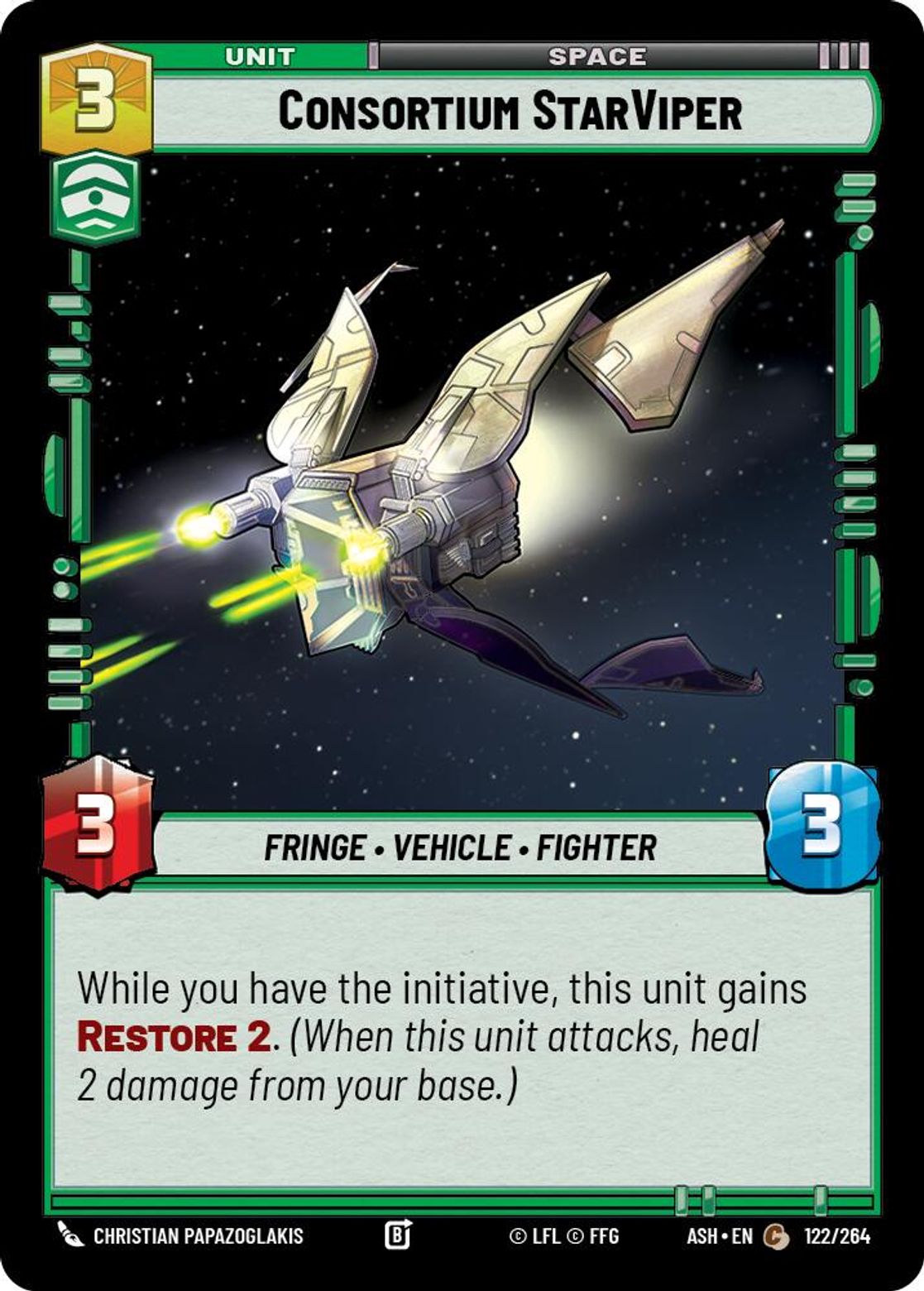 Consortium StarViper #122/264 from Ashes of the Empire