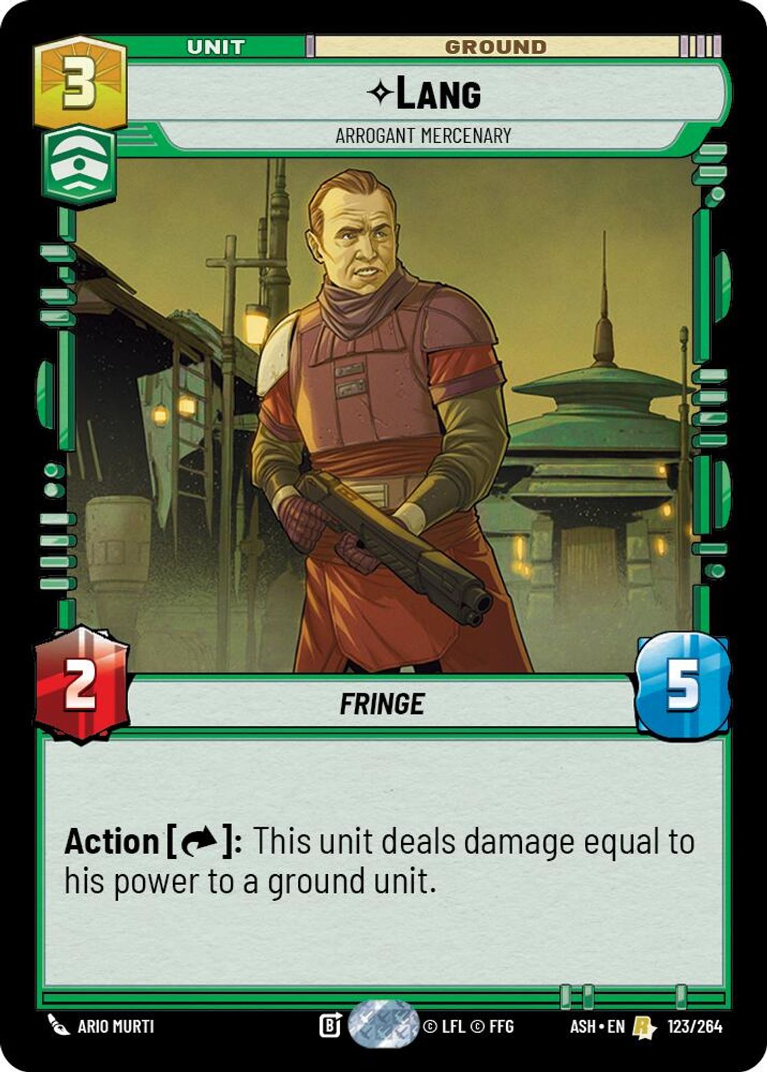 Lang — Arrogant Mercenary #123/264 from Ashes of the Empire