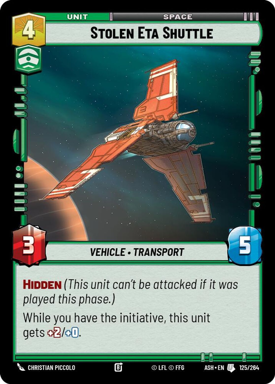 Stolen Eta Shuttle #125/264 from Ashes of the Empire