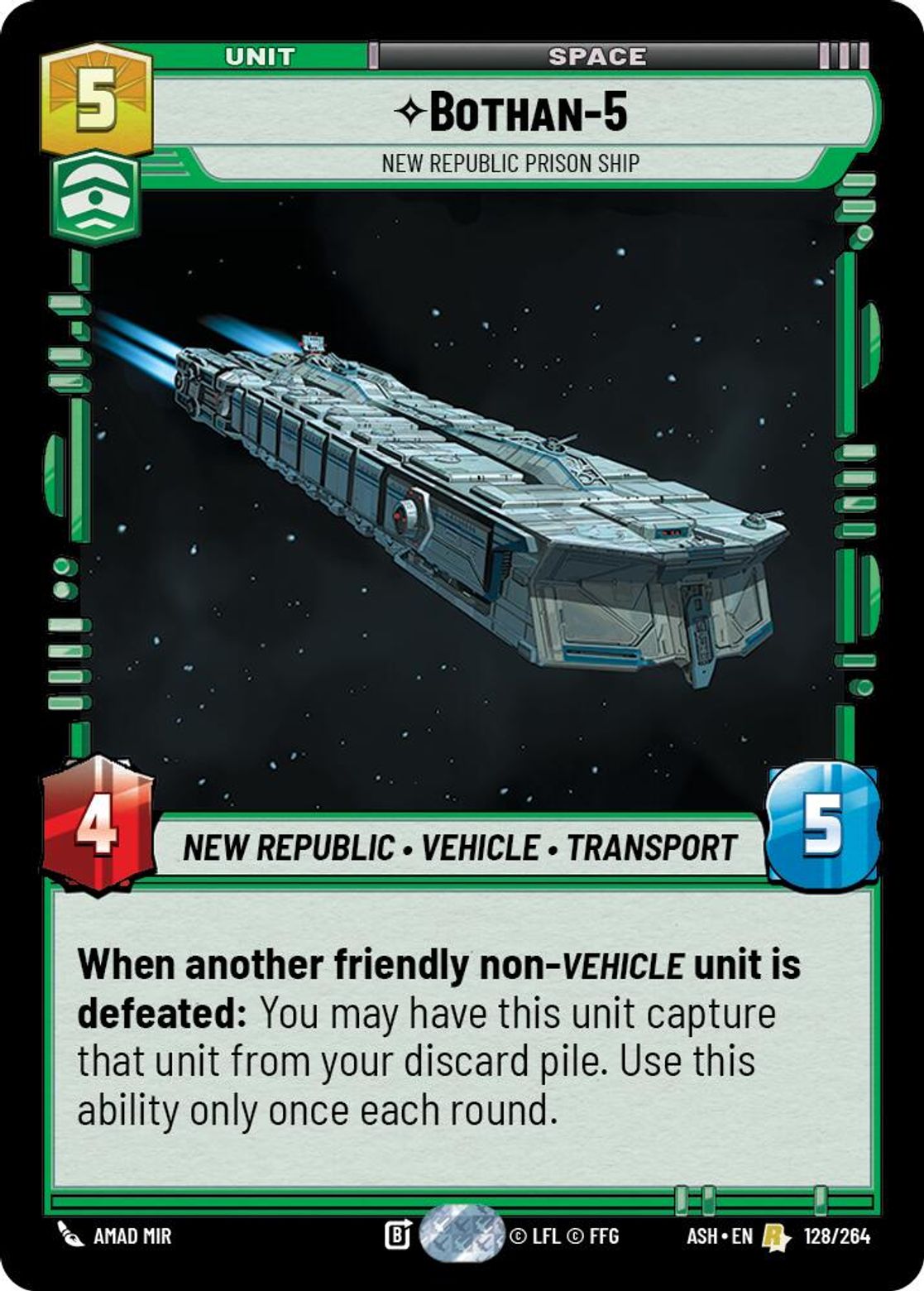 Bothan-5 — New Republic Prison Ship #128/264 from Ashes of the Empire
