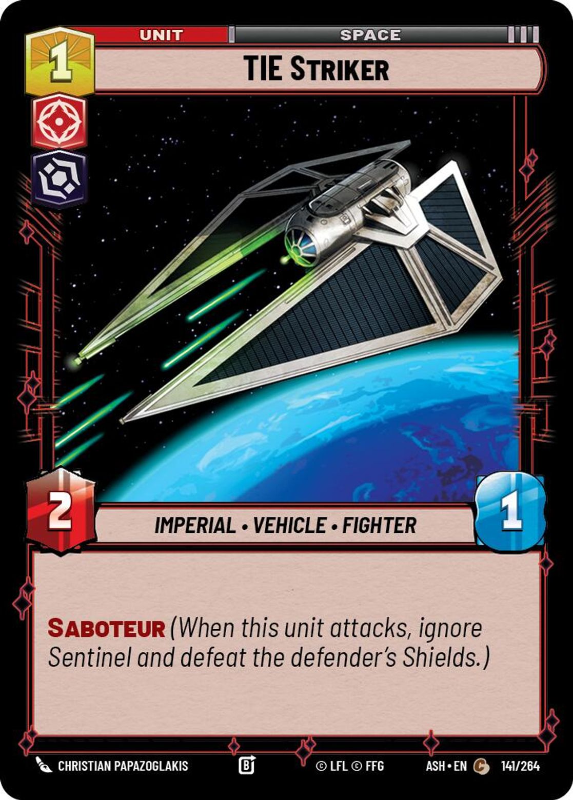 TIE Striker #141/264 from Ashes of the Empire