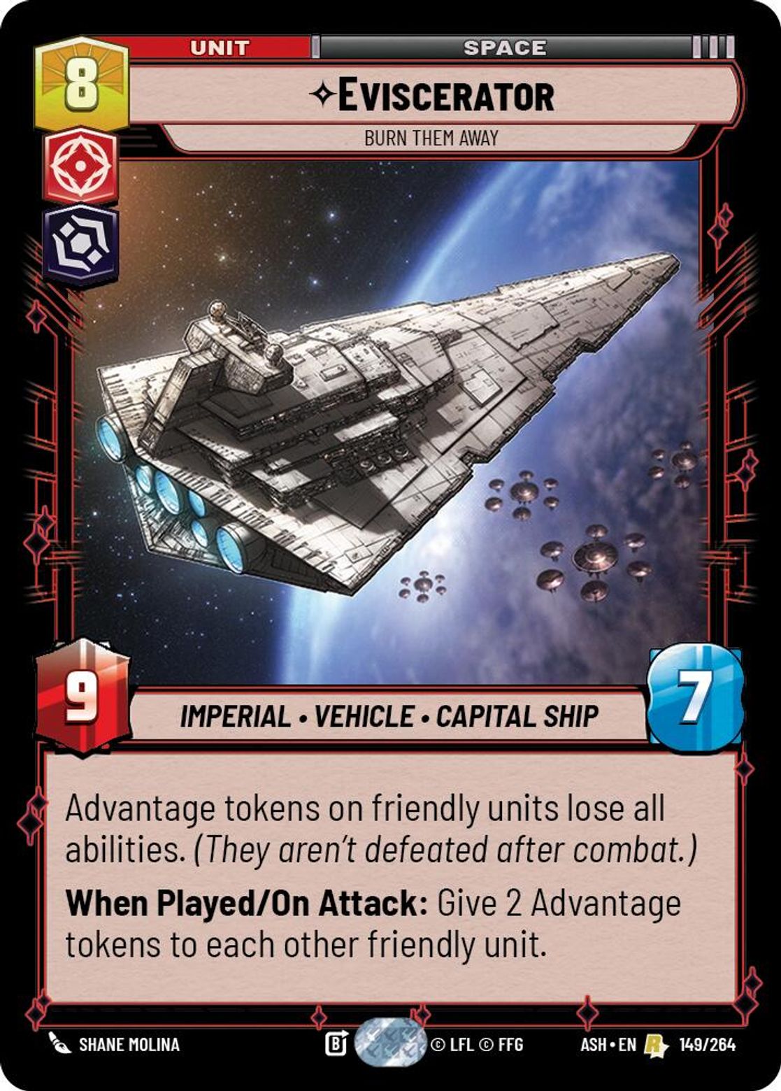 Eviscerator — Burn Them Away #149/264 from Ashes of the Empire