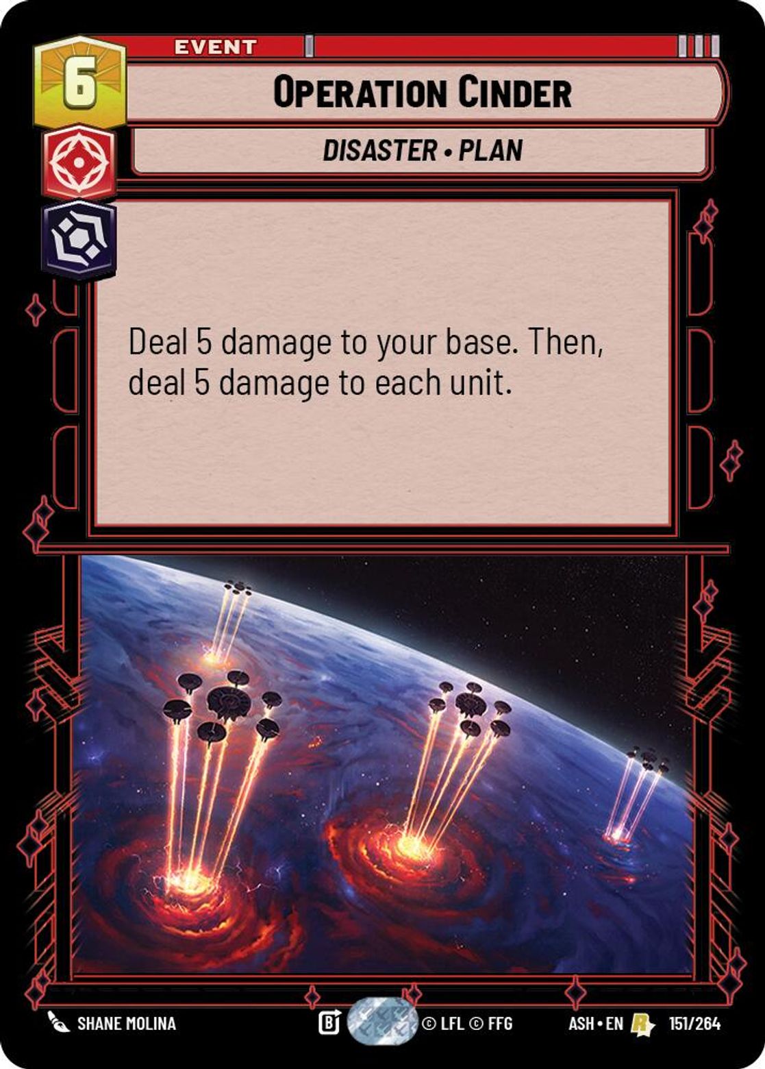 Operation Cinder #151/264 from Ashes of the Empire