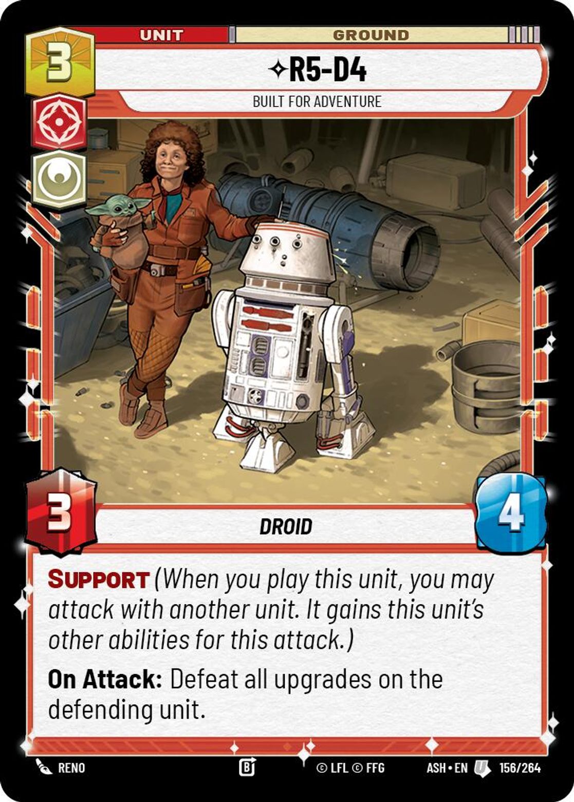 R5-D4 — Built for Adventure #156/264 from Ashes of the Empire