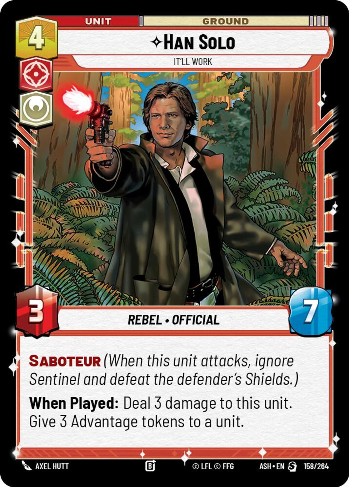 Han Solo — It'll Work #158/264 from Ashes of the Empire