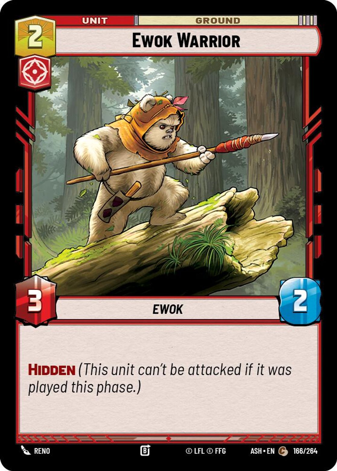 Ewok Warrior #166/264 from Ashes of the Empire