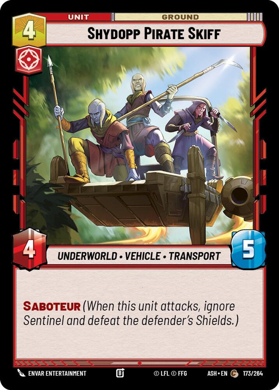 Shydopp Pirate Skiff #173/264 from Ashes of the Empire