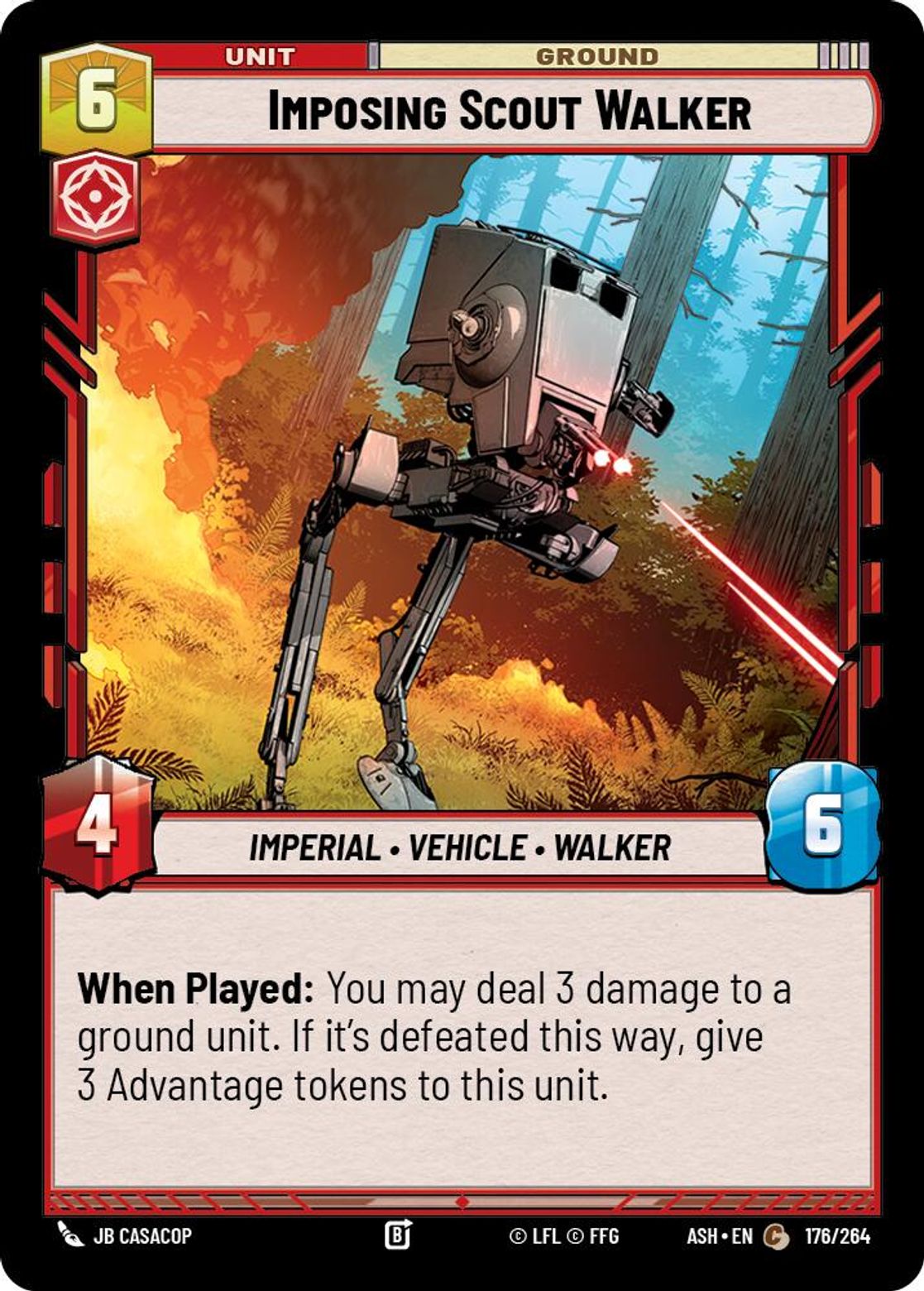 Imposing Scout Walker #176/264 from Ashes of the Empire
