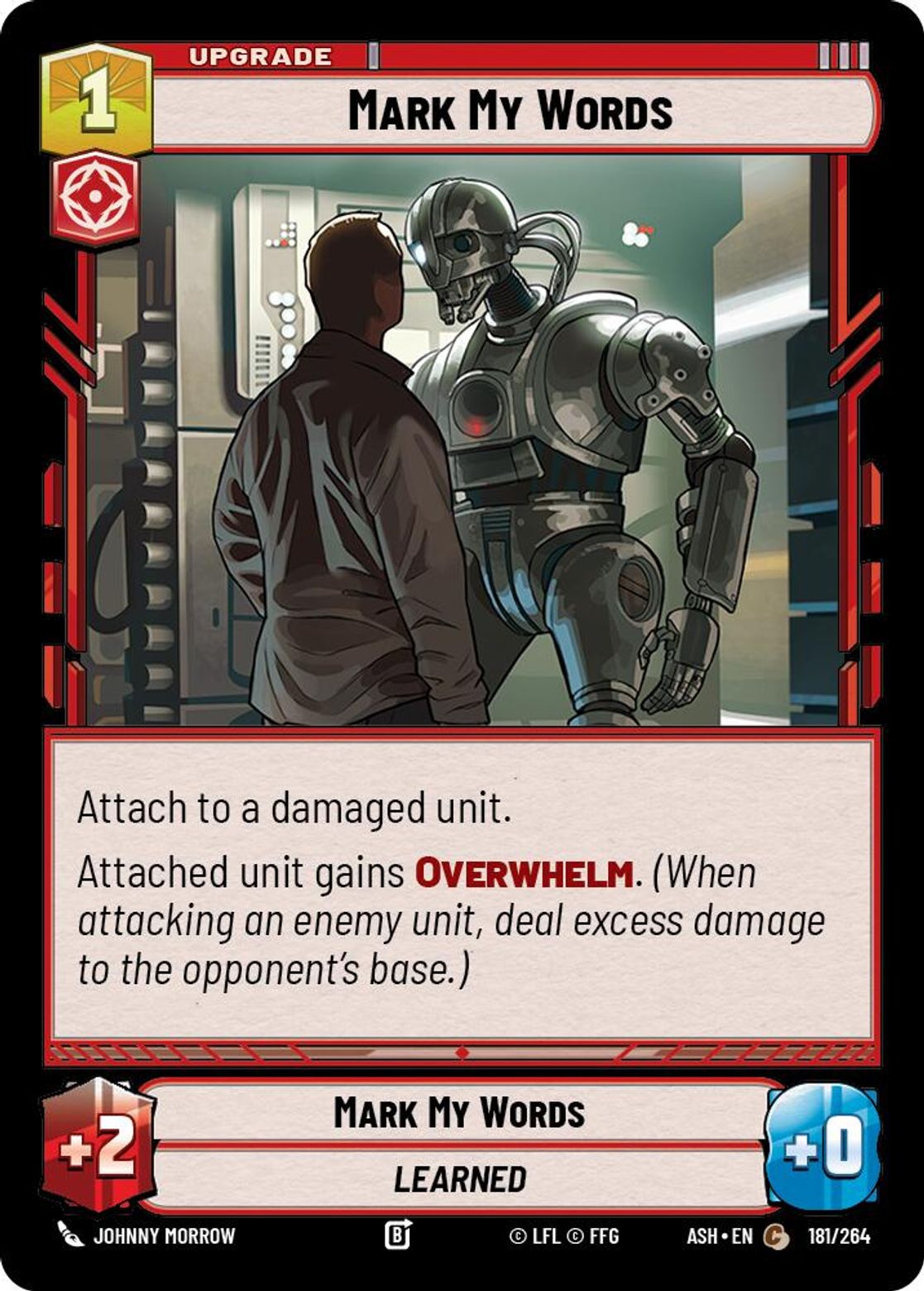 Mark My Words #181/264 from Ashes of the Empire