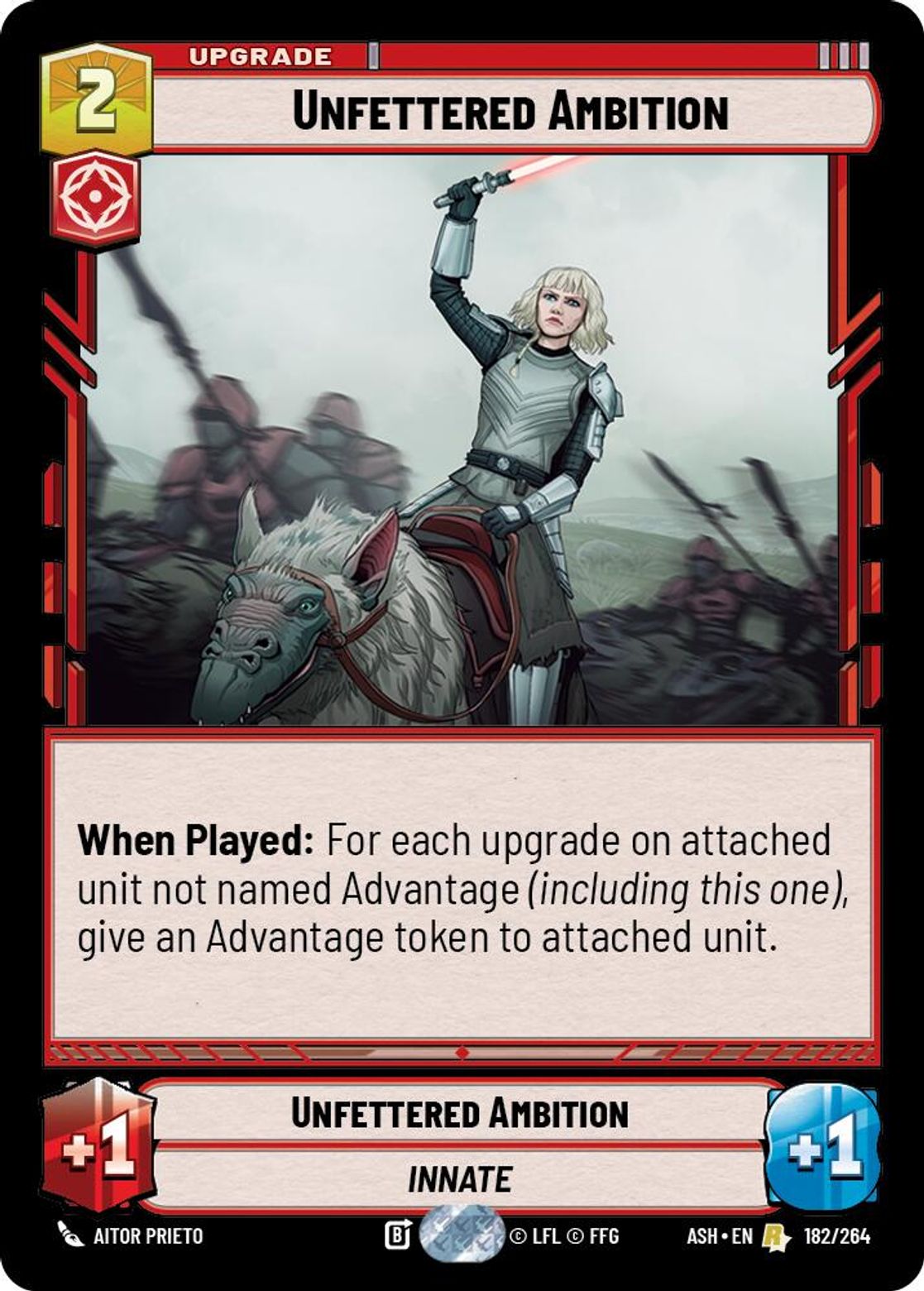 Unfettered Ambition #182/264 from Ashes of the Empire