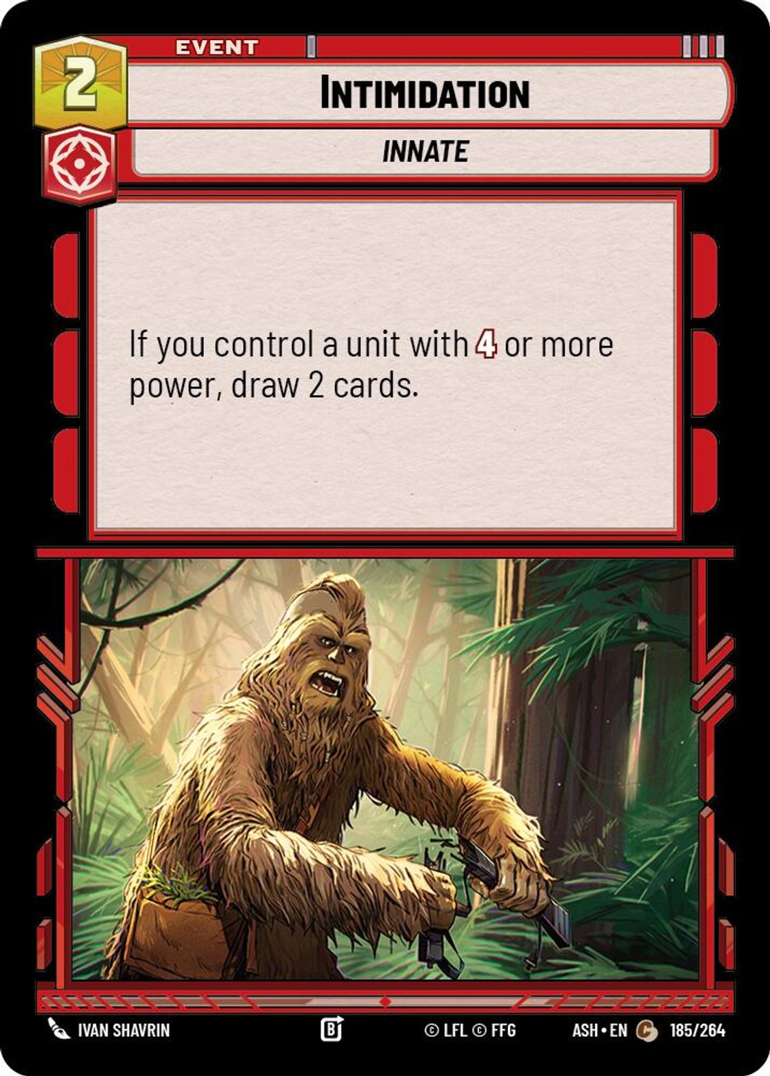 Intimidation #185/264 from Ashes of the Empire