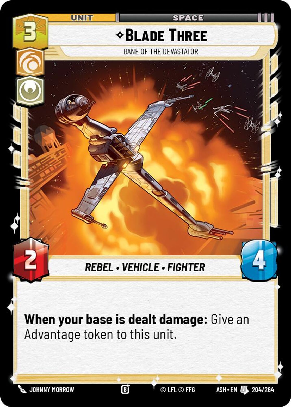 Blade Three — Bane of the Devastator #204/264 from Ashes of the Empire