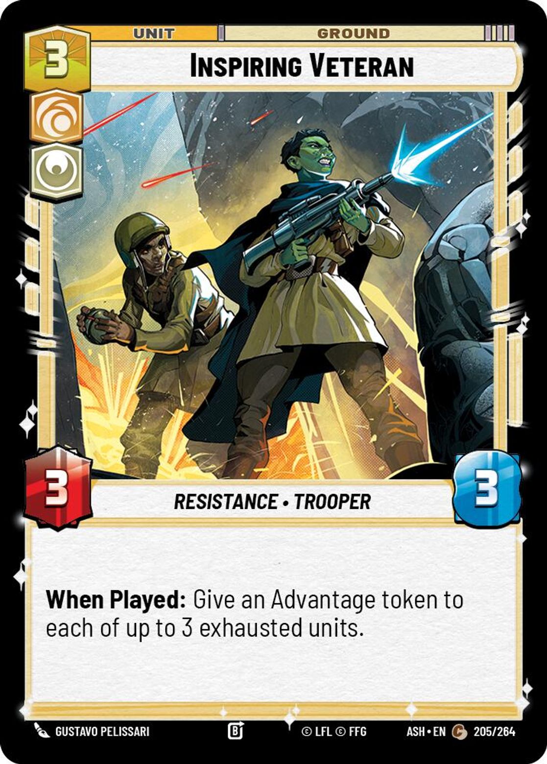 Inspiring Veteran #205/264 from Ashes of the Empire
