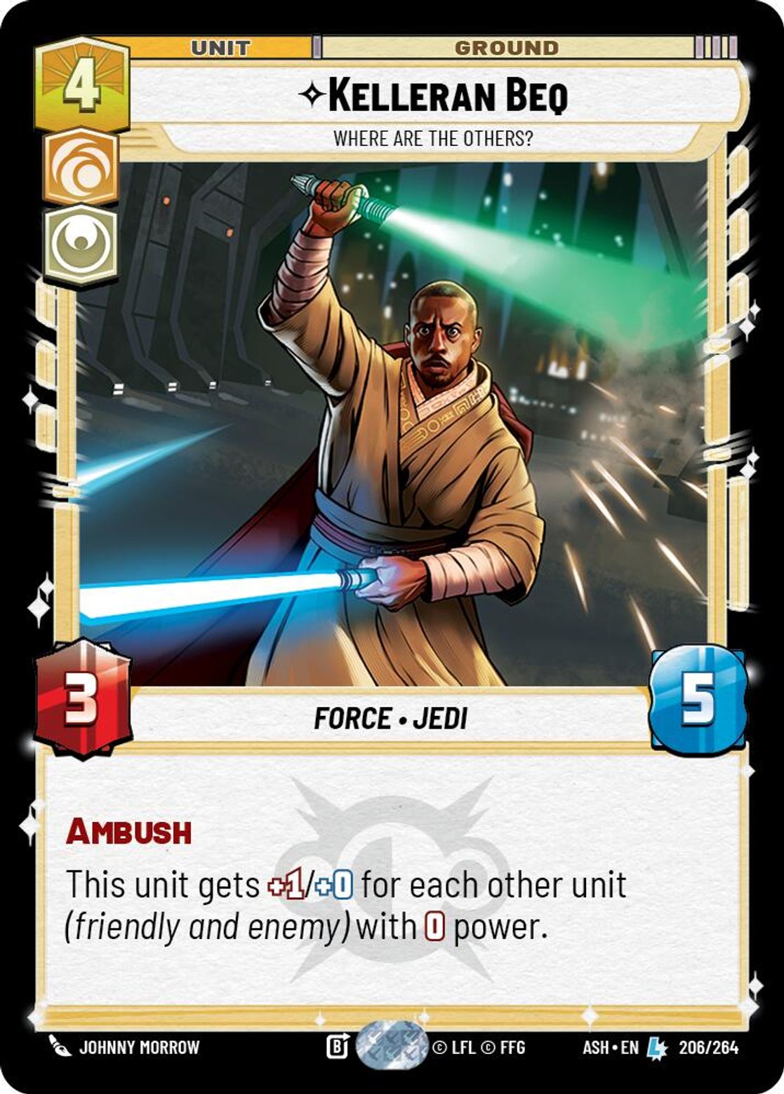 Kelleran Beq — Where are the Others? #206/264 from Ashes of the Empire