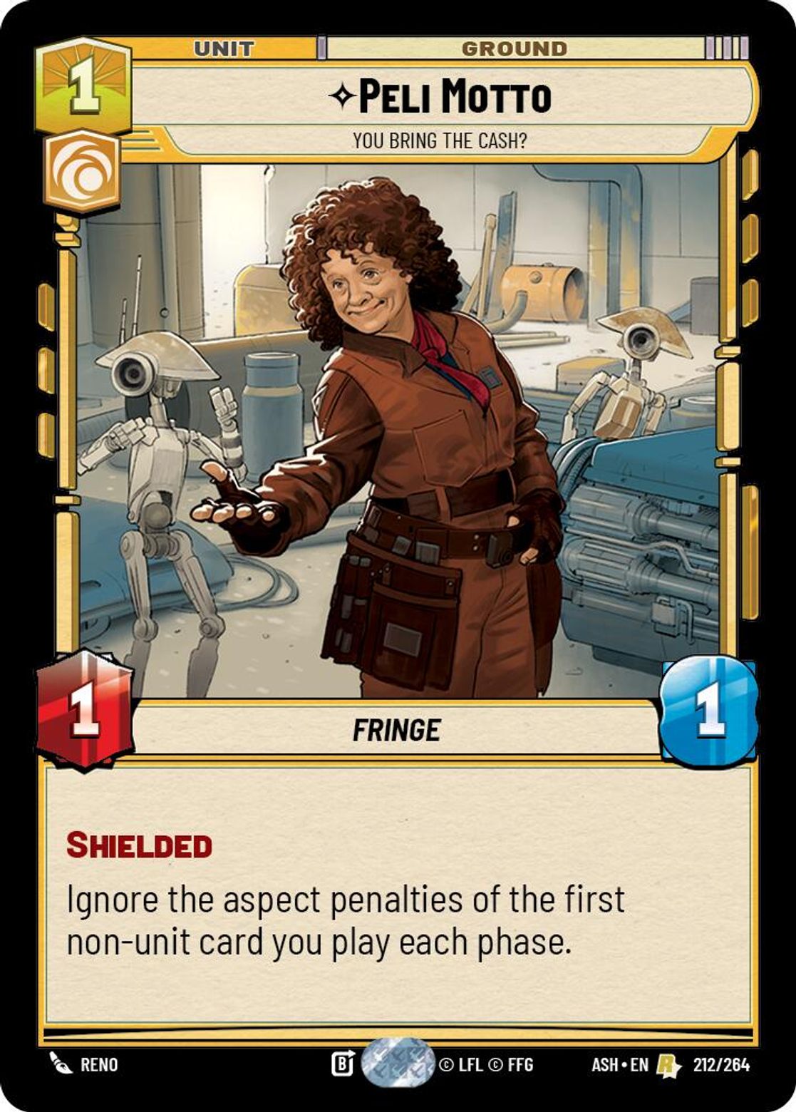 Peli Motto — You Bring the Cash? #212/264 from Ashes of the Empire