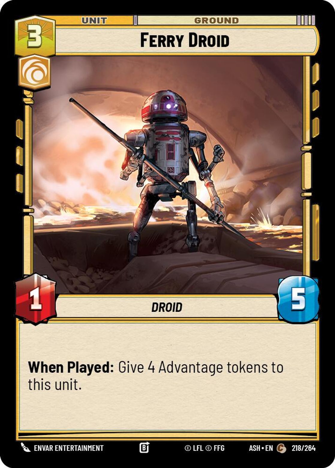 Ferry Droid #218/264 from Ashes of the Empire