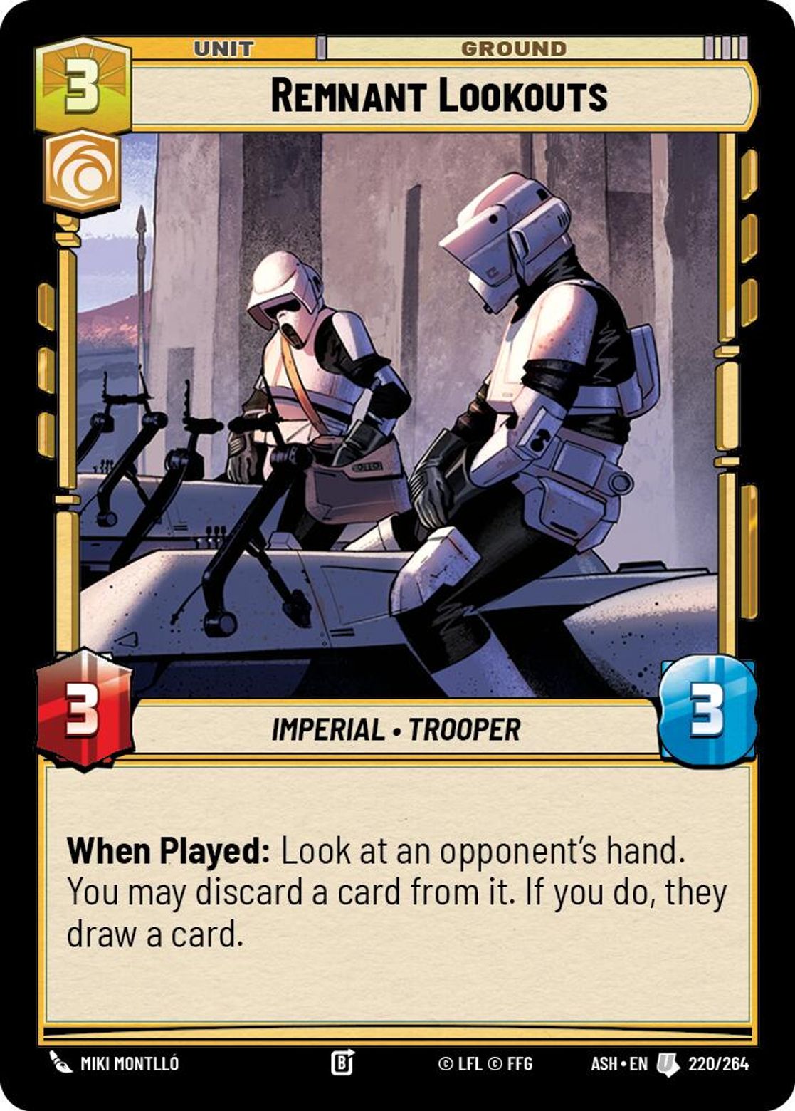 Remnant Lookouts #220/264 from Ashes of the Empire