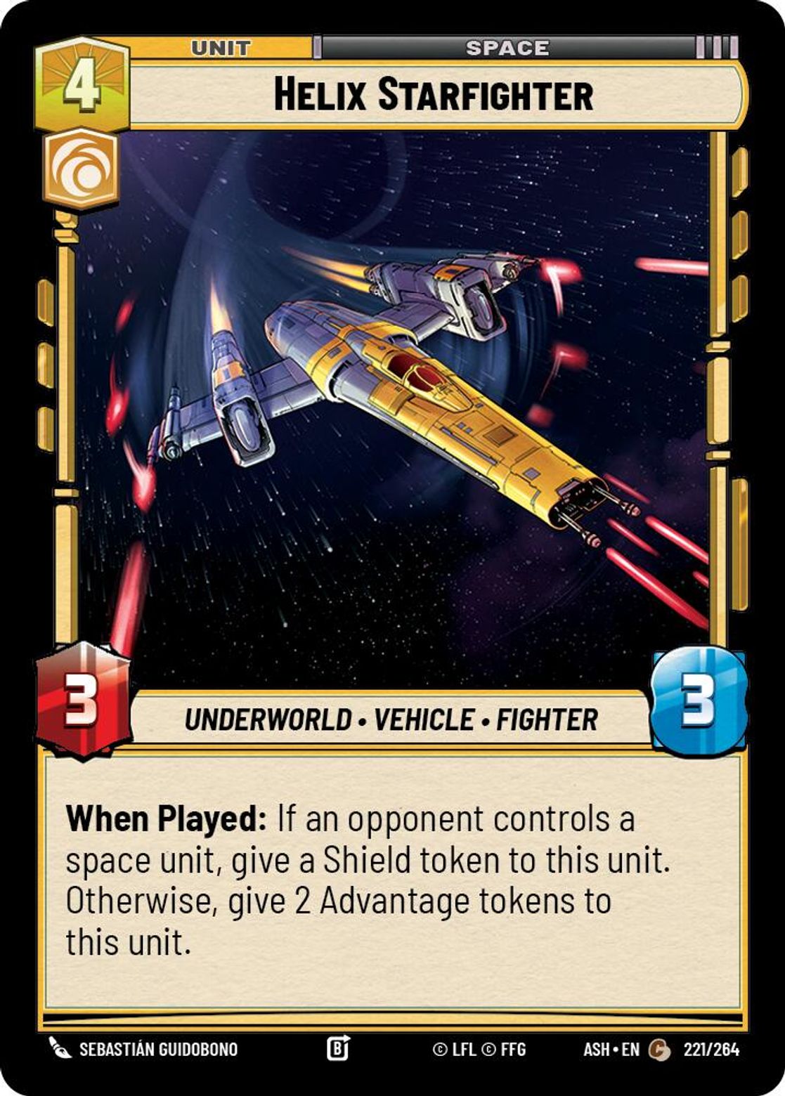 Helix Starfighter #221/264 from Ashes of the Empire