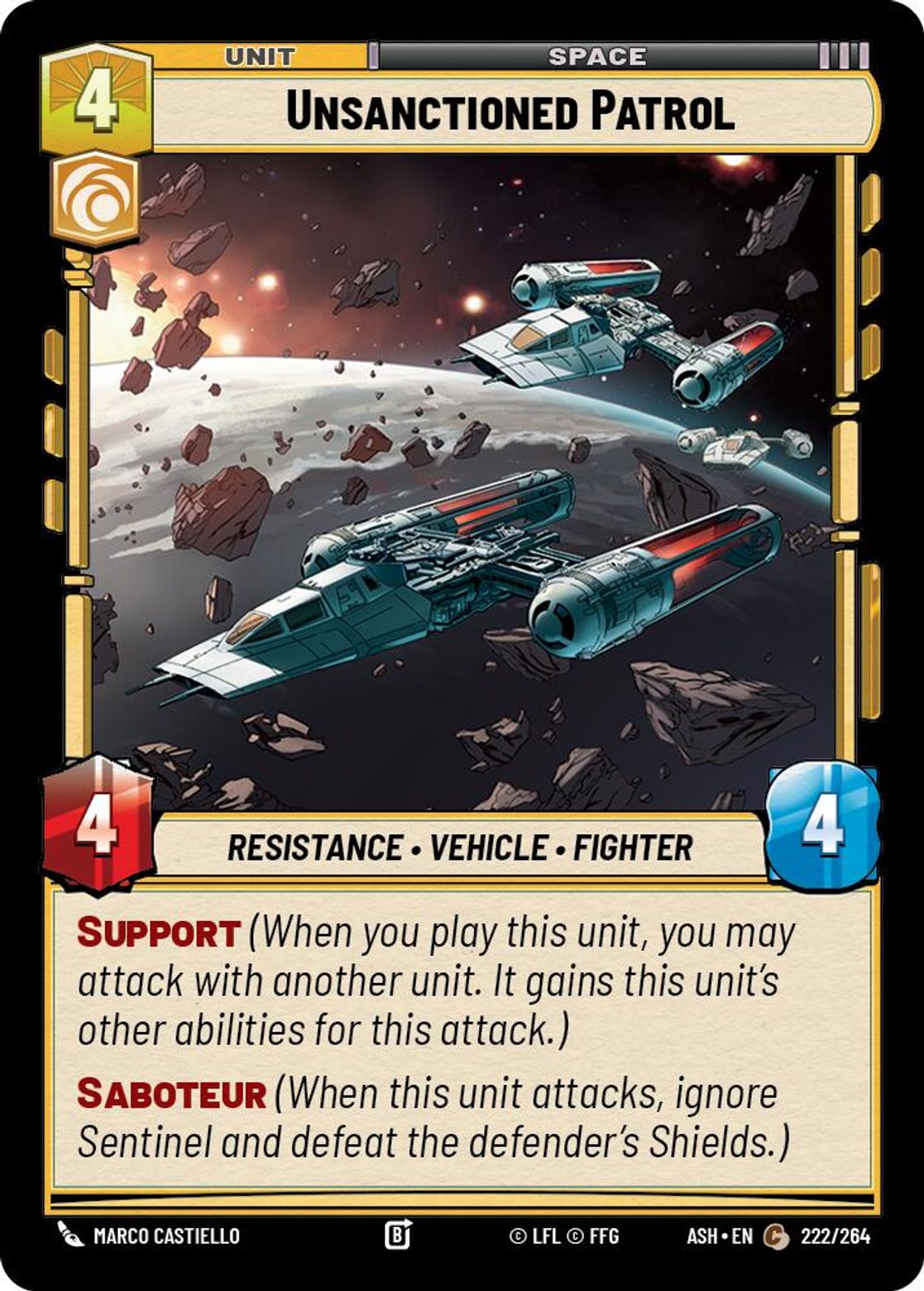 Unsanctioned Patrol #222/264 from Ashes of the Empire