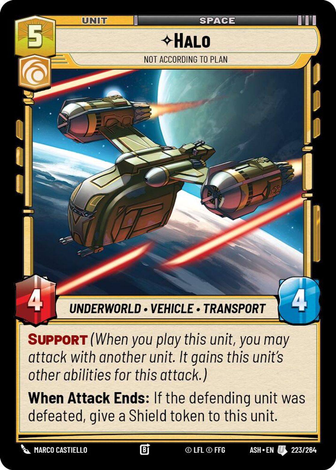 Halo — Not According to Plan #223/264 from Ashes of the Empire