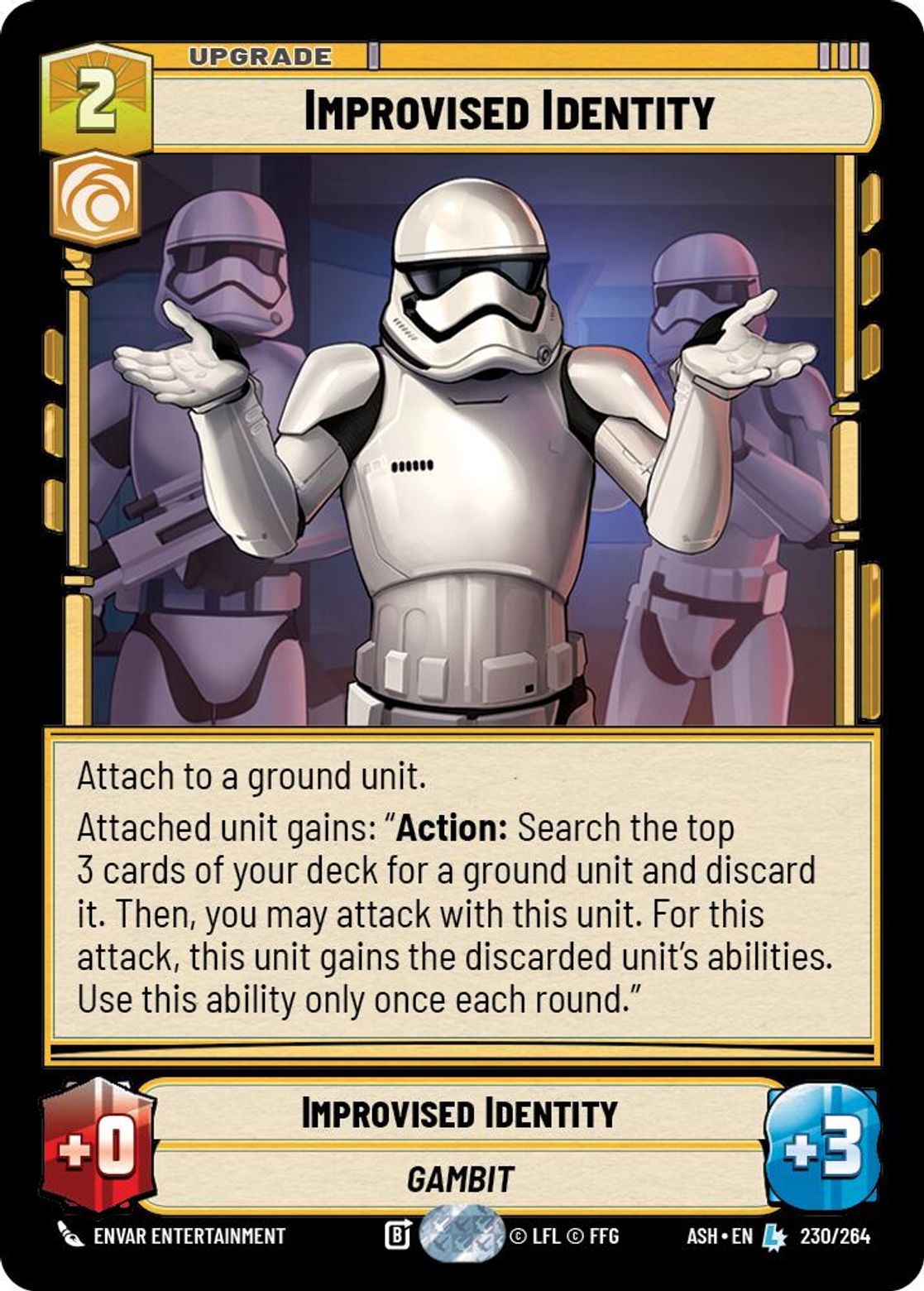 Improvised Identity #230/264 from Ashes of the Empire