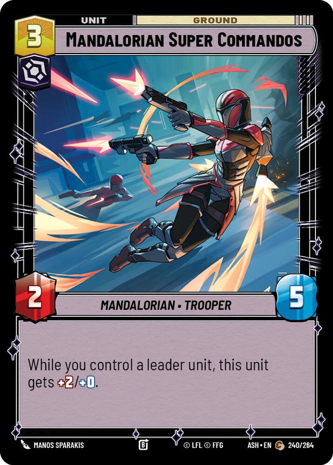Mandalorian Super Commandos #240/264 from Ashes of the Empire