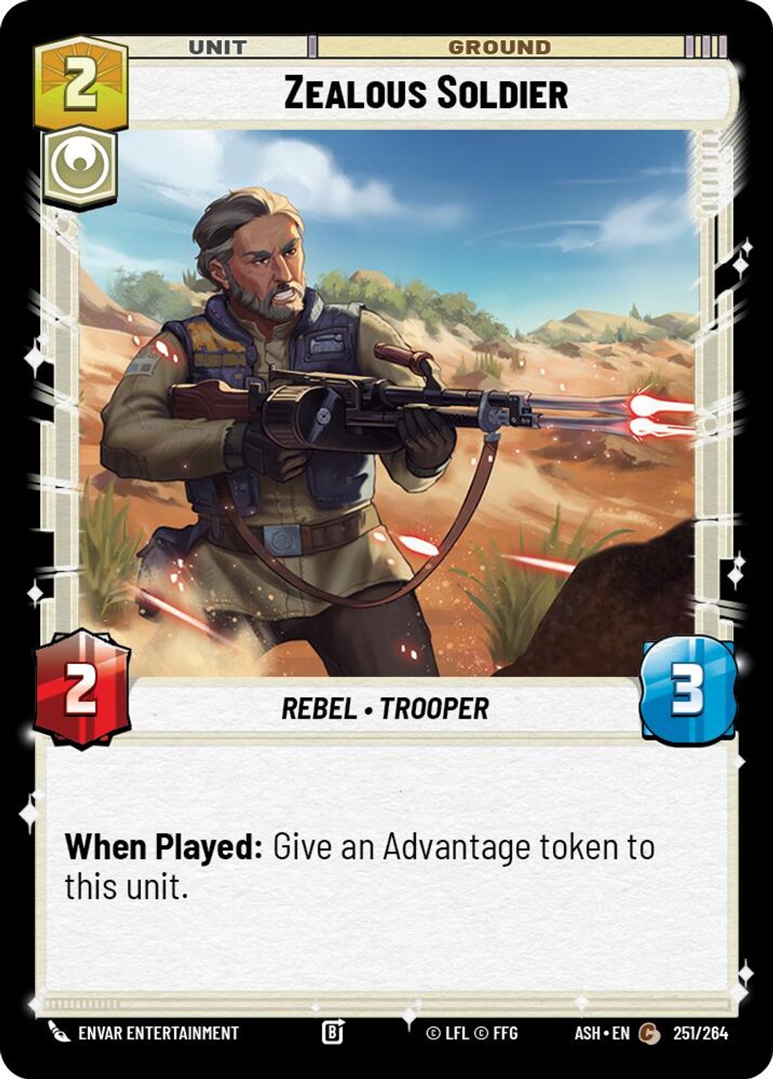 Zealous Soldier #251/264 from Ashes of the Empire