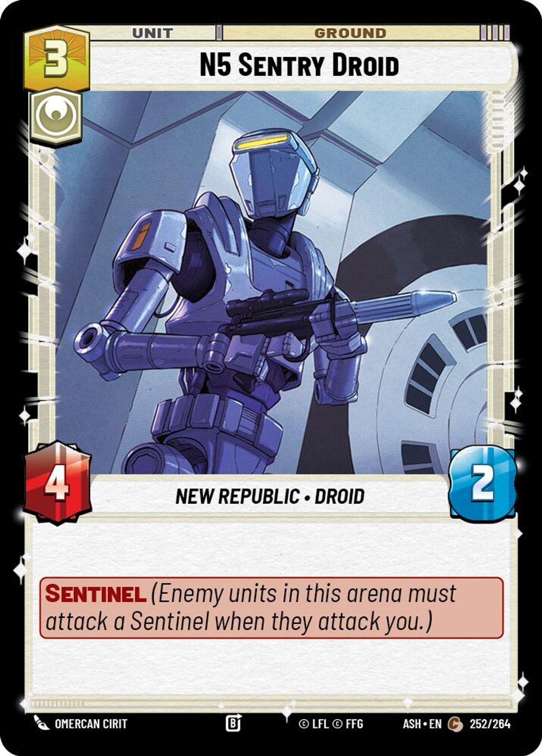 N5 Sentry Droid #252/264 from Ashes of the Empire