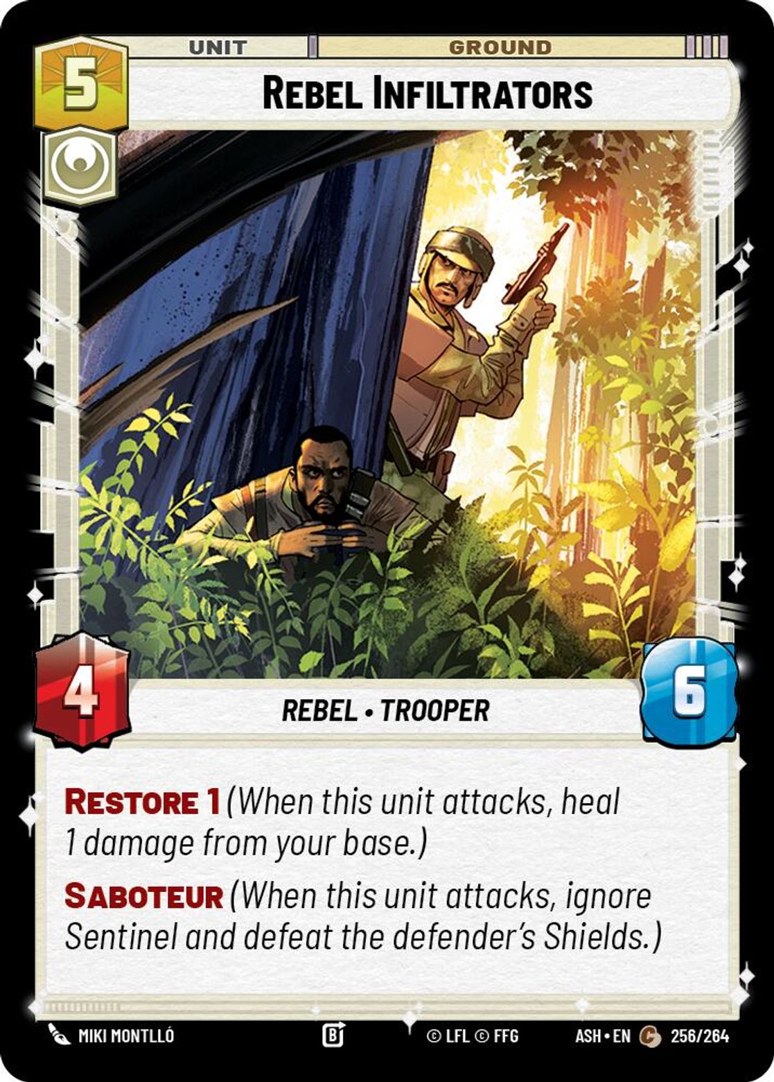 Rebel Infiltrators #256/264 from Ashes of the Empire