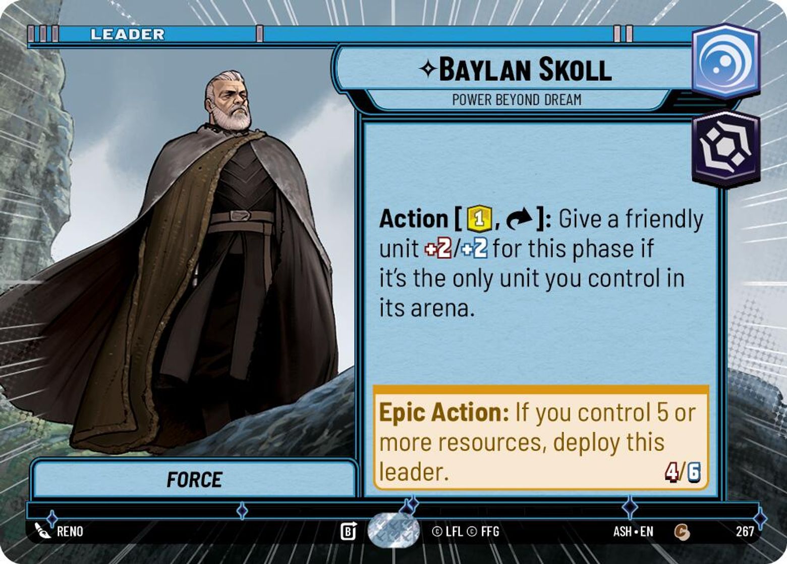 Baylan Skoll — Power Beyond Dream #267/264 from Ashes of the Empire