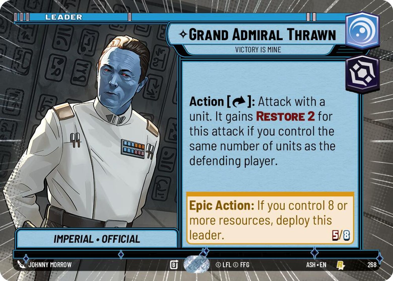 Grand Admiral Thrawn — Victory is Mine #268/264 from Ashes of the Empire