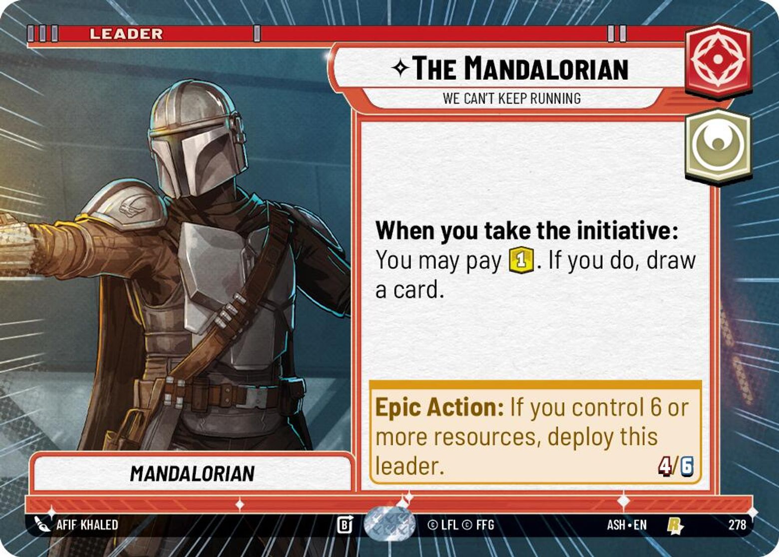 The Mandalorian — We Can't Keep Running #278/264 from Ashes of the Empire