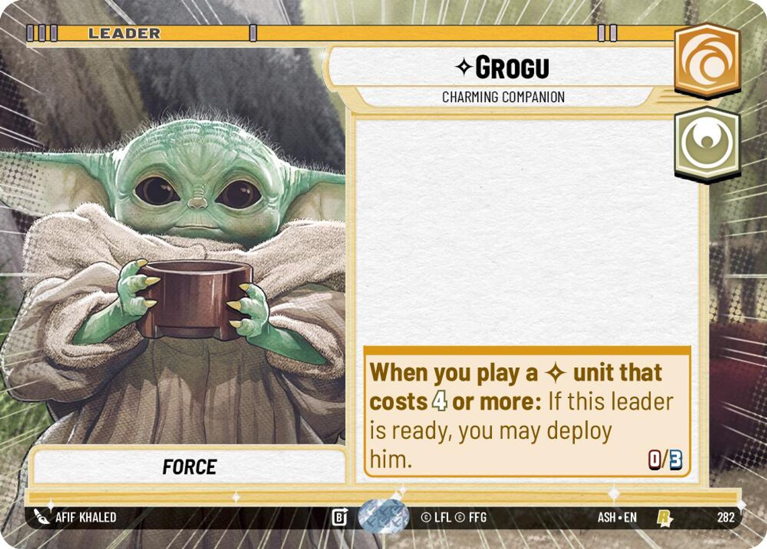 Grogu — Charming Companion #282/264 from Ashes of the Empire
