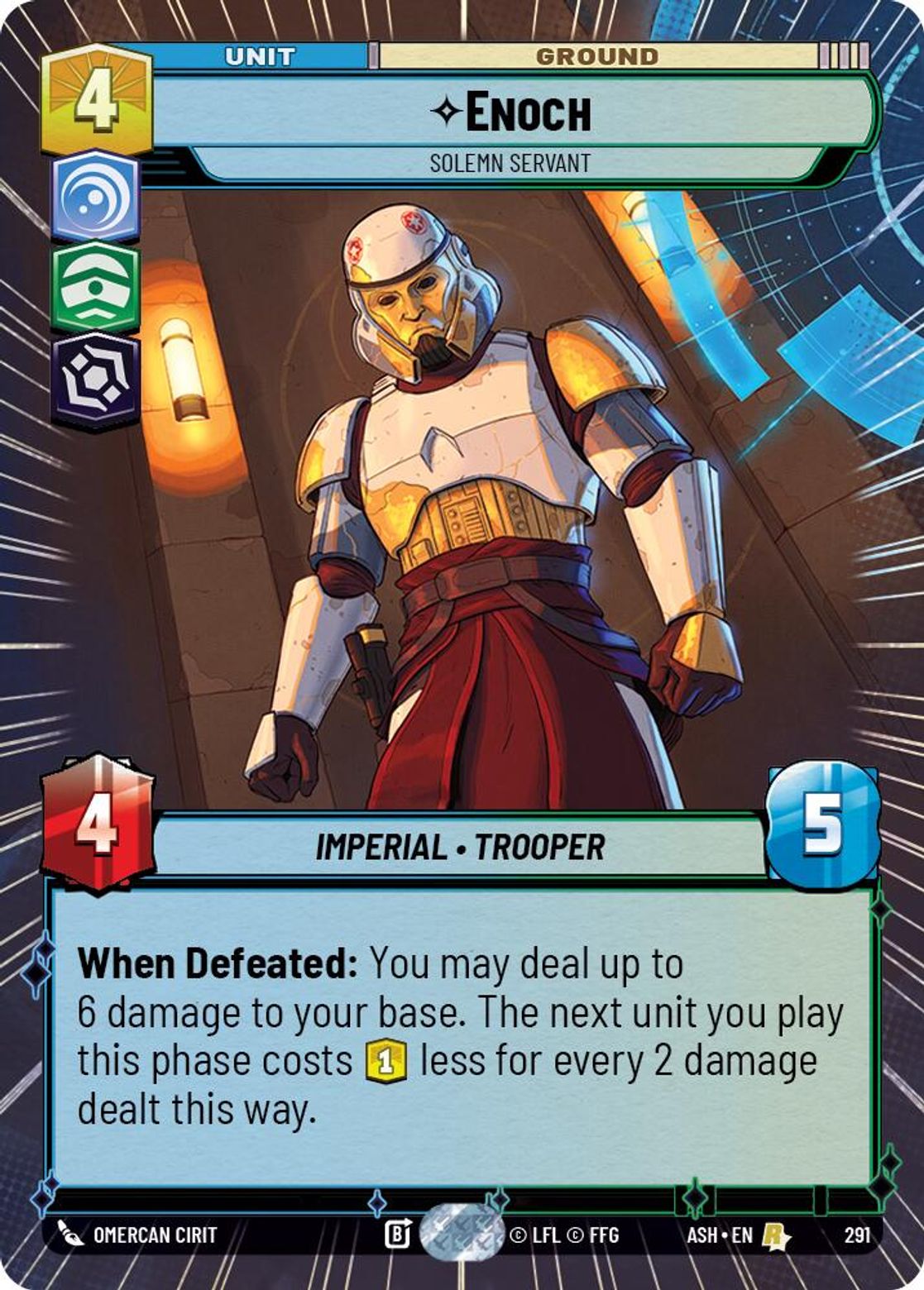 Enoch — Solemn Servant #291/264 from Ashes of the Empire