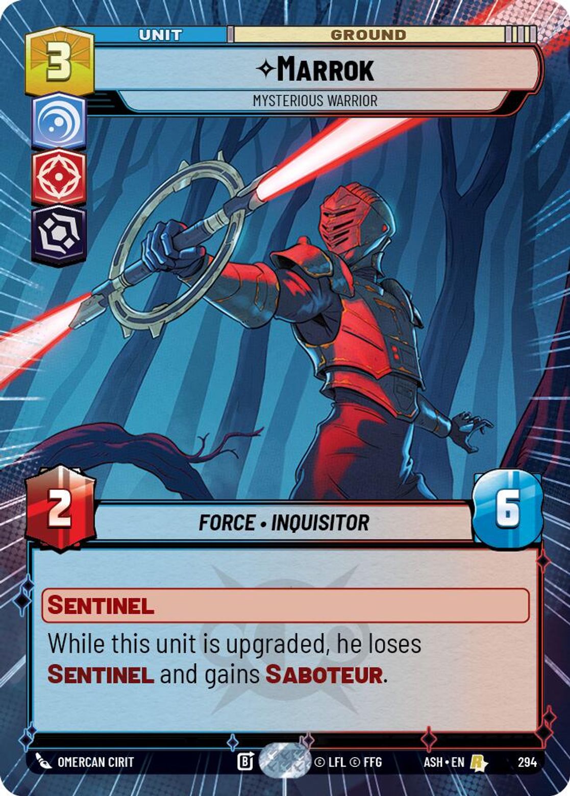 Marrok — Mysterious Warrior #294/264 from Ashes of the Empire