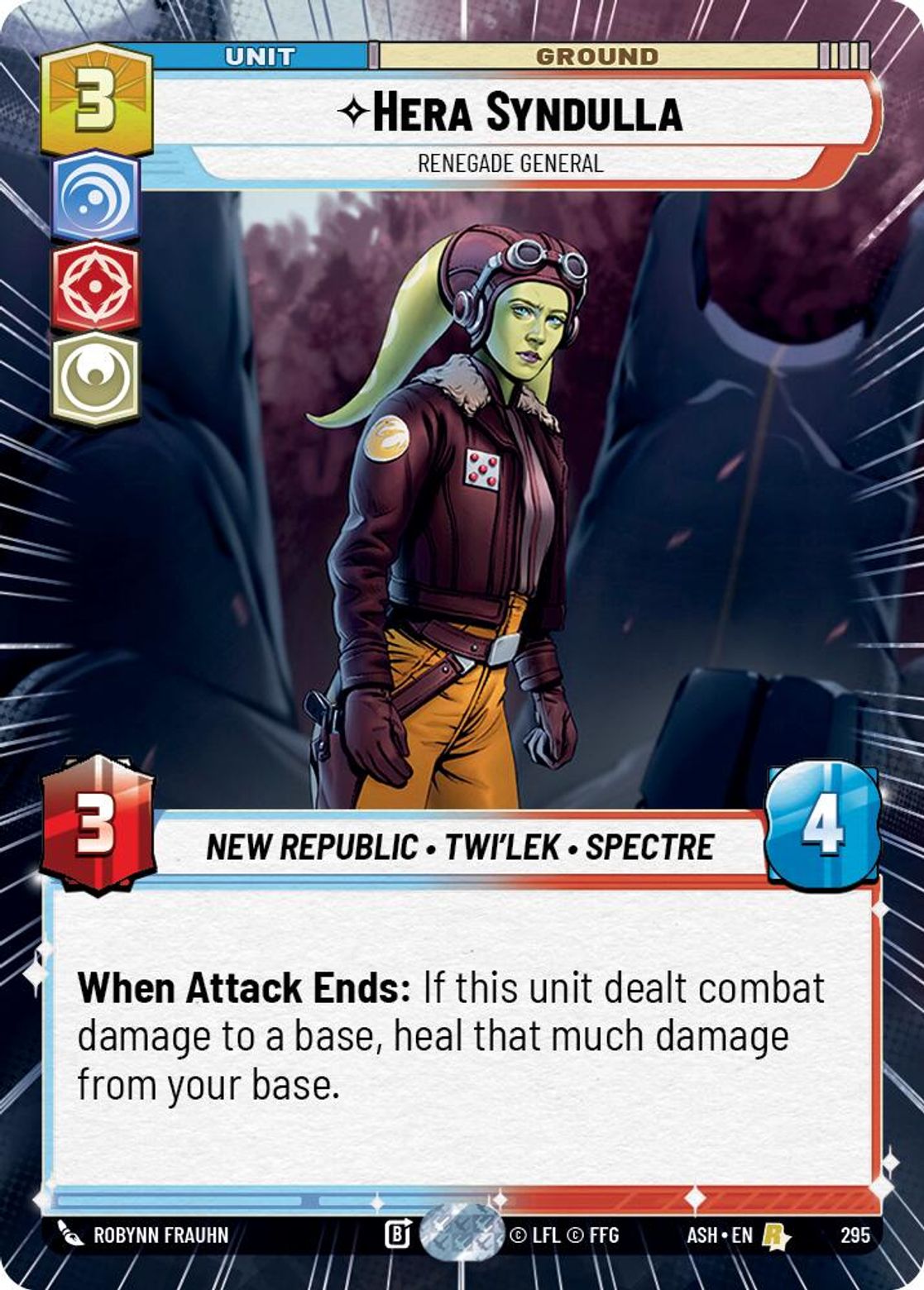 Hera Syndulla — Renegade General #295/264 from Ashes of the Empire