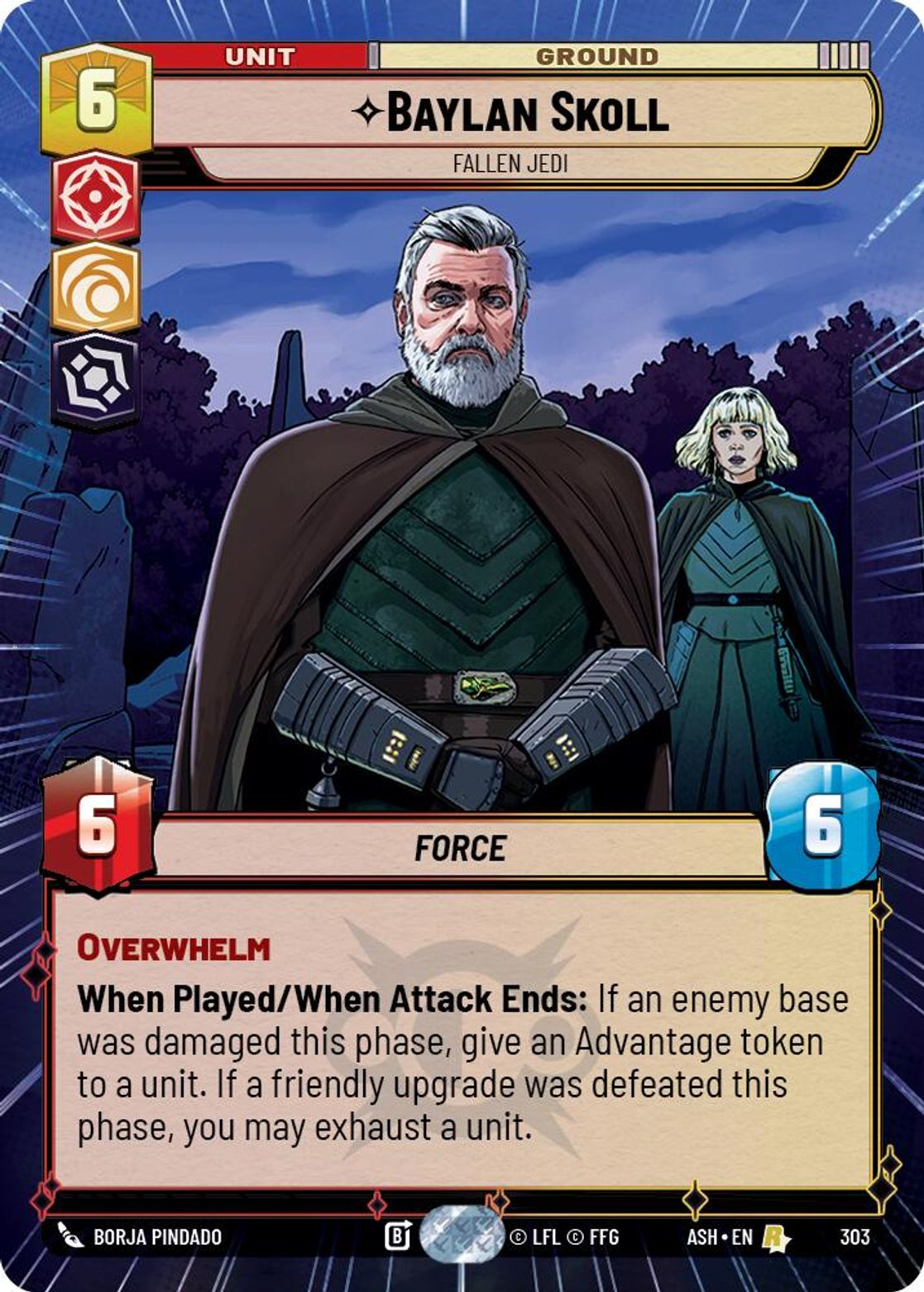 Baylan Skoll — Fallen Jedi #303/264 from Ashes of the Empire