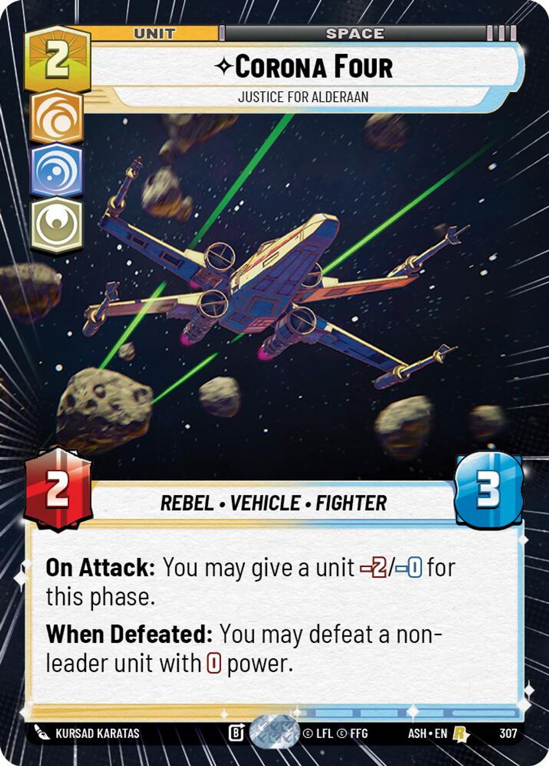 Corona Four — Justice for Alderaan #307/264 from Ashes of the Empire
