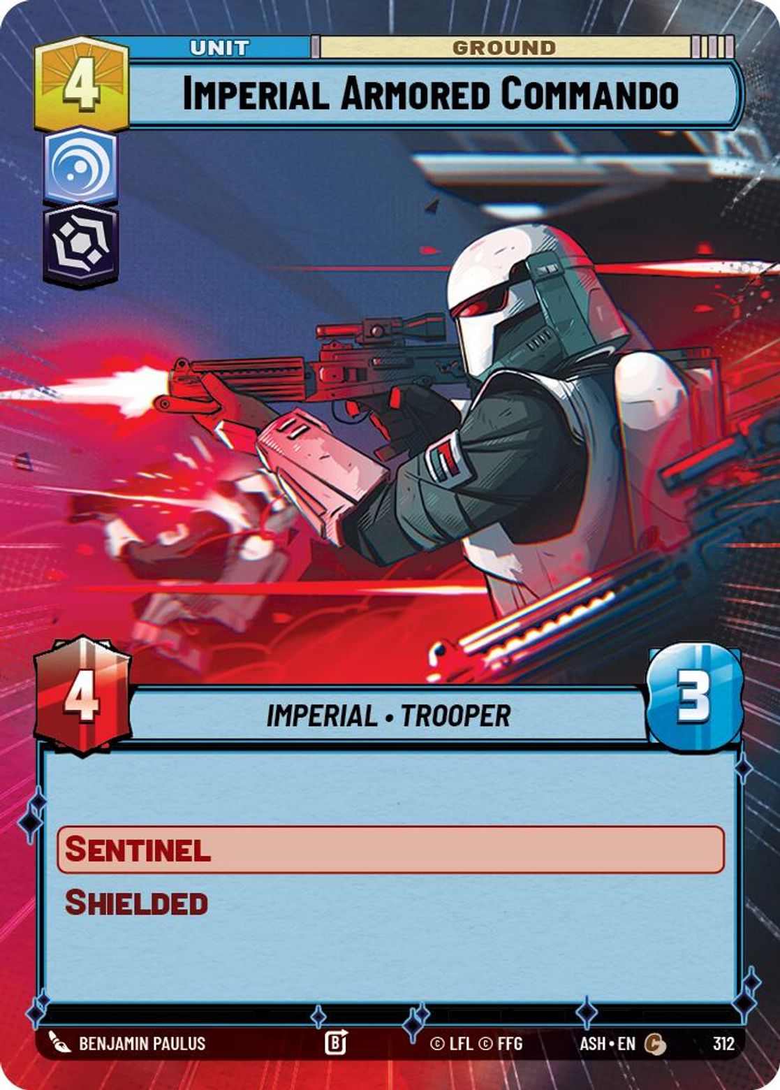 Imperial Armored Commando #312/264 from Ashes of the Empire