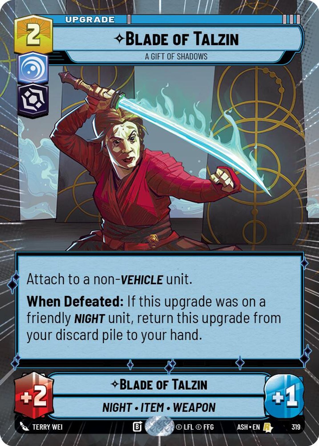 Blade of Talzin — A Gift of Shadows #319/264 from Ashes of the Empire
