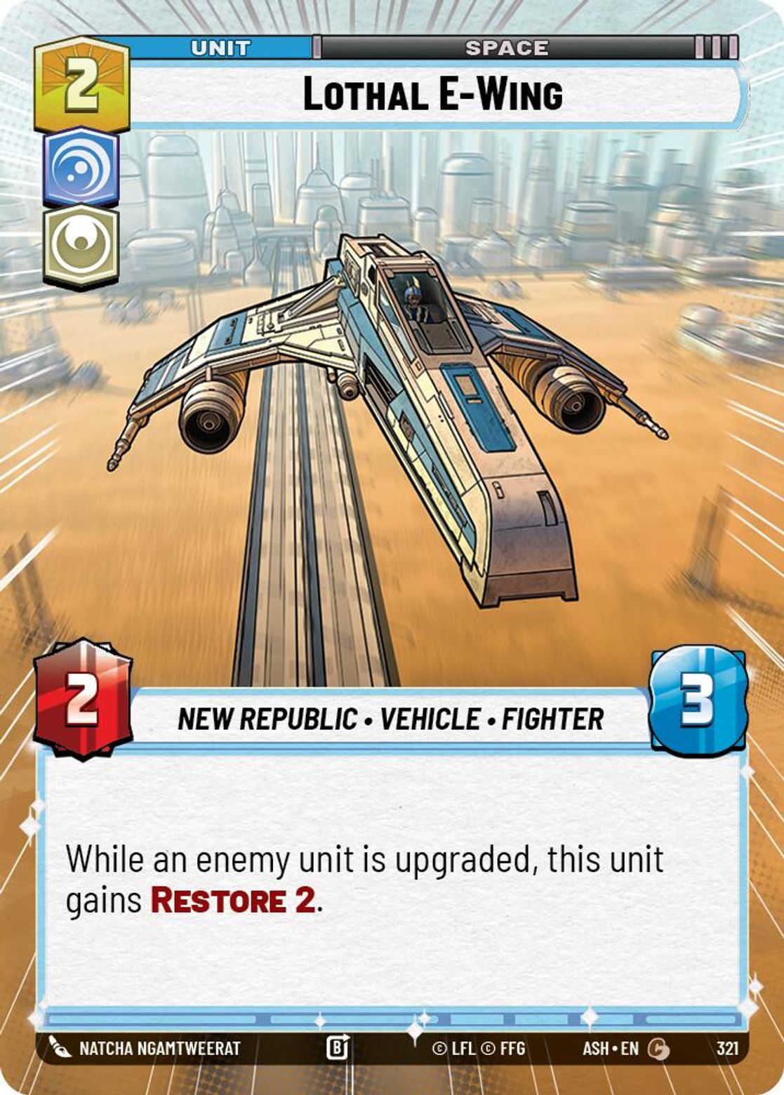 Lothal E-Wing #321/264 from Ashes of the Empire