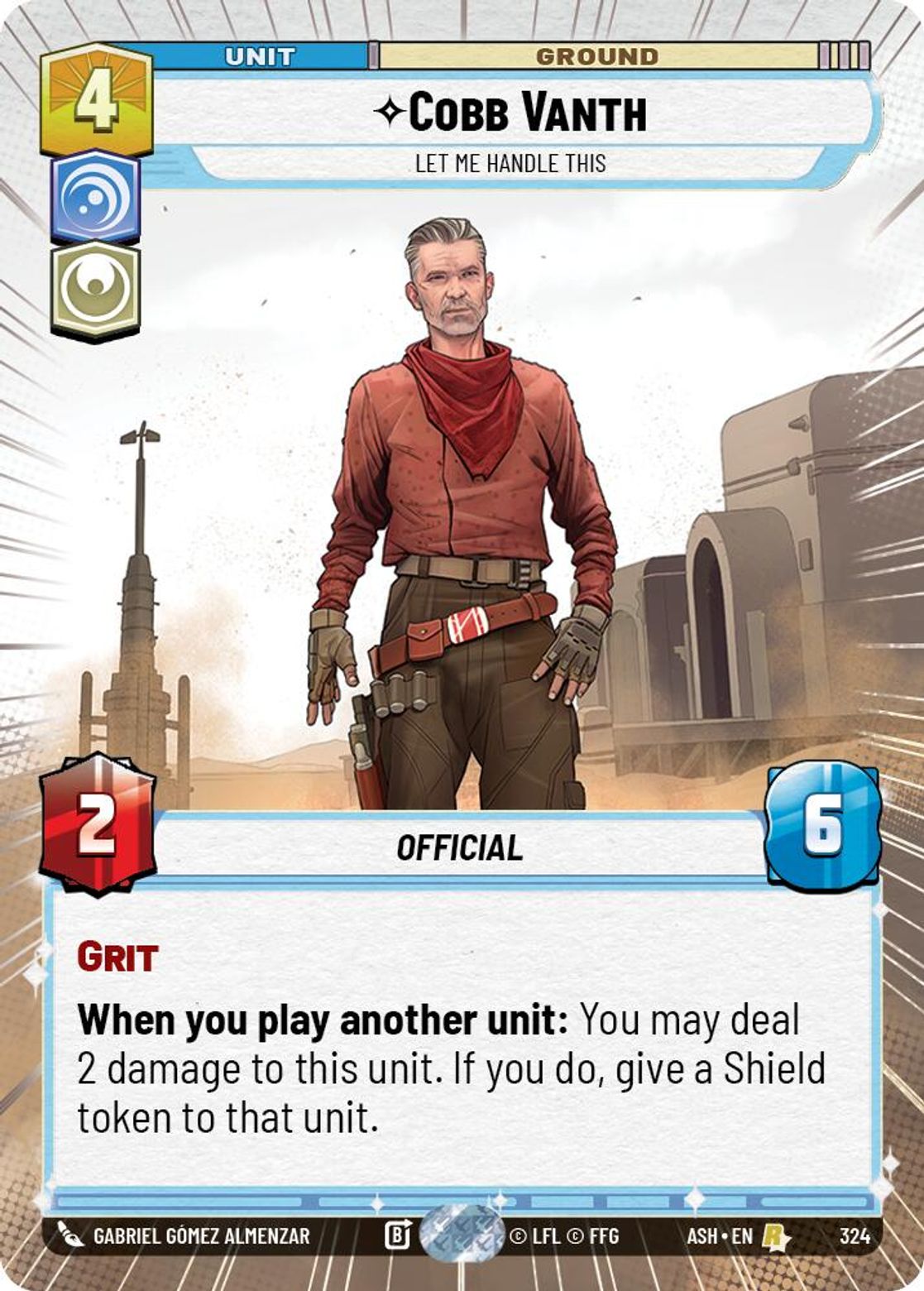 Cobb Vanth — Let Me Handle This #324/264 from Ashes of the Empire