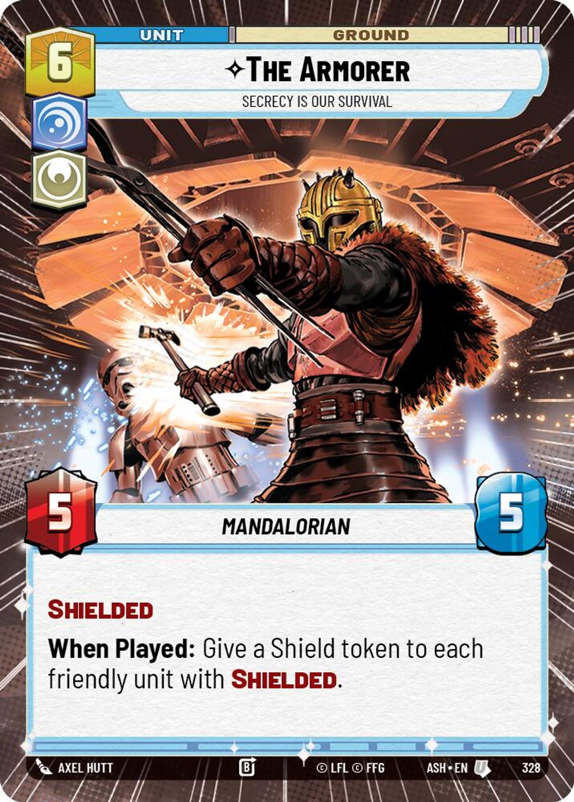The Armorer — Secrecy is Our Survival #328/264 from Ashes of the Empire